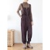 Elegant spring pants oversize chocolate Work Outfits jumpsuit pants