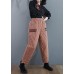 Chic red trousers Thin elastic waist thick Fashion Ideas women pants