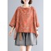 Simple chiffon tunics for women Organic Casual chiffon Print Dobby Blouse