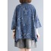 Simple chiffon tunics for women Organic Casual chiffon Print Dobby Blouse