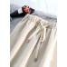 Modern beige wild pants unique spring elastic waist Inspiration chothes