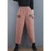 Chic red trousers Thin elastic waist thick Fashion Ideas women pants