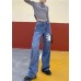 Organic Spring Wide Leg Pants Stylish Denim Blue Photography Hole High Waist Pants